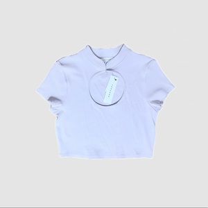 NWT Topshop Cut Out Crop Top